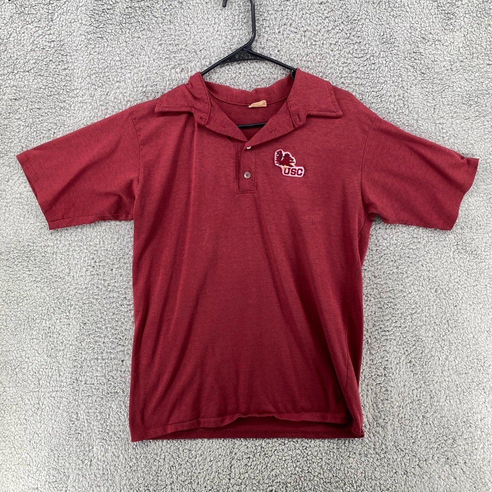 Vintage‎ Chalk Line USC GameCocks Maroon Polo Men's Sz Small